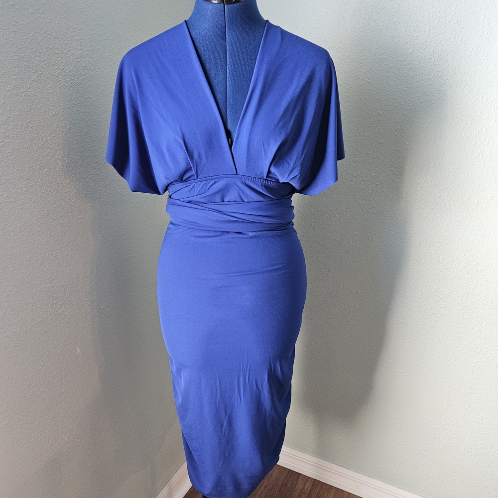 Moda International Medium Blue Infinity Dress